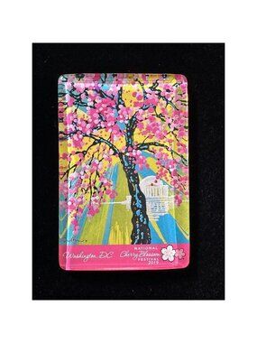 2019 Cherry Blossom Festival Hard Plastic Magnet Washington, DC NWOT Official